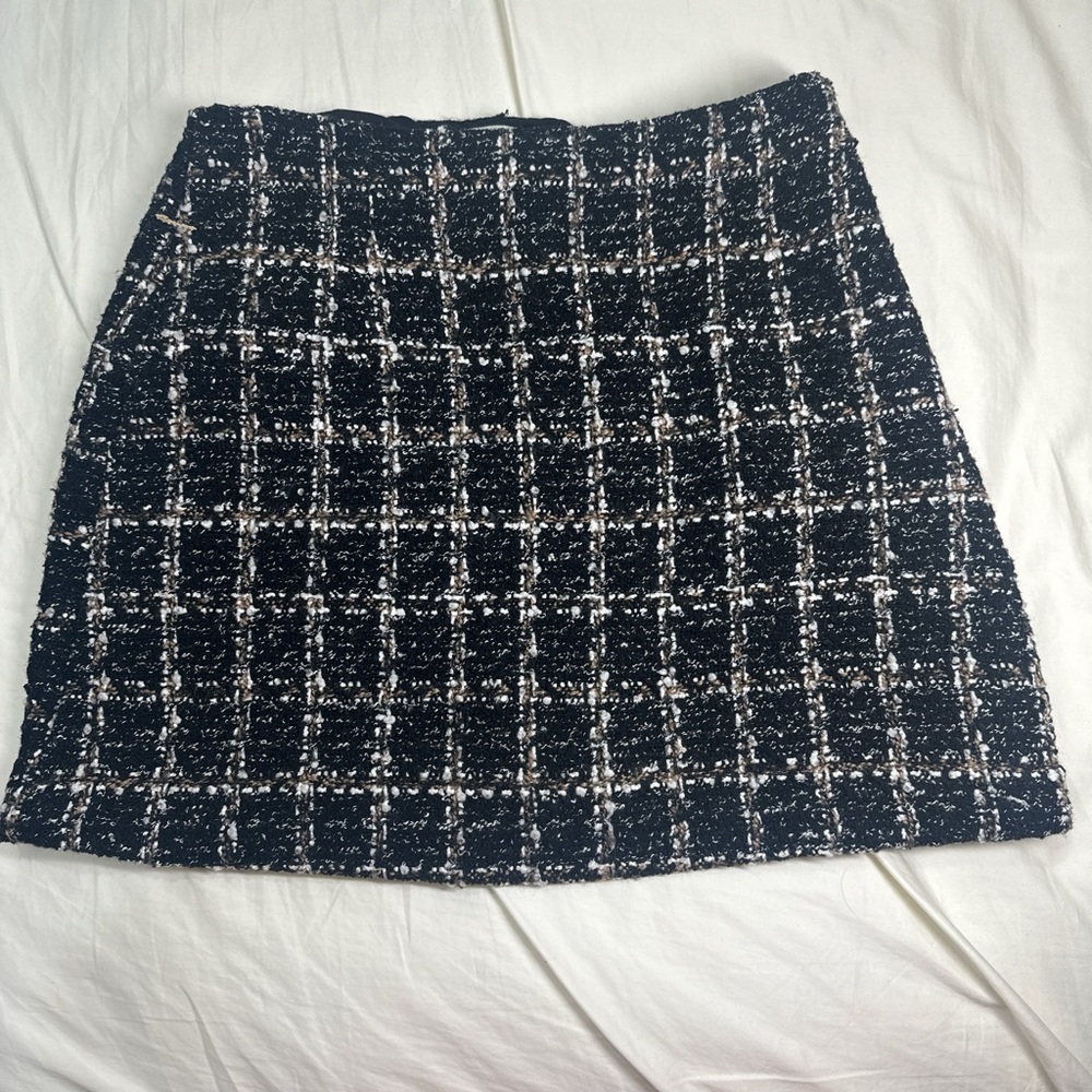 Abercrombie & Fitch Blue and White A-line Mini Skirt